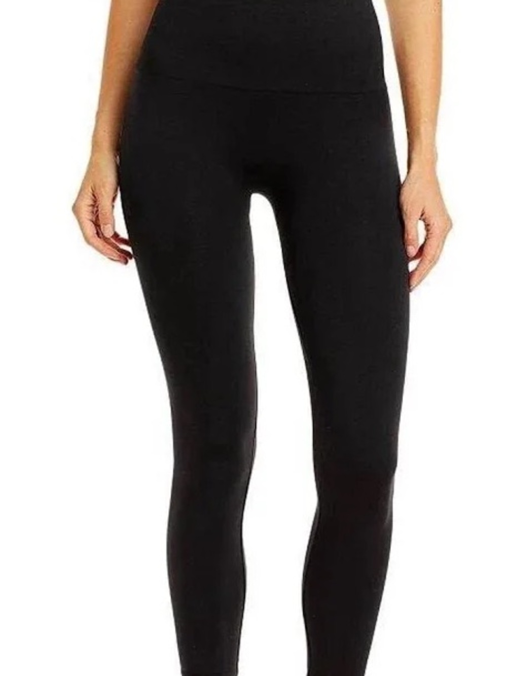 SPANX Look At Me Now Seamless Black High Rise Leggings M/M